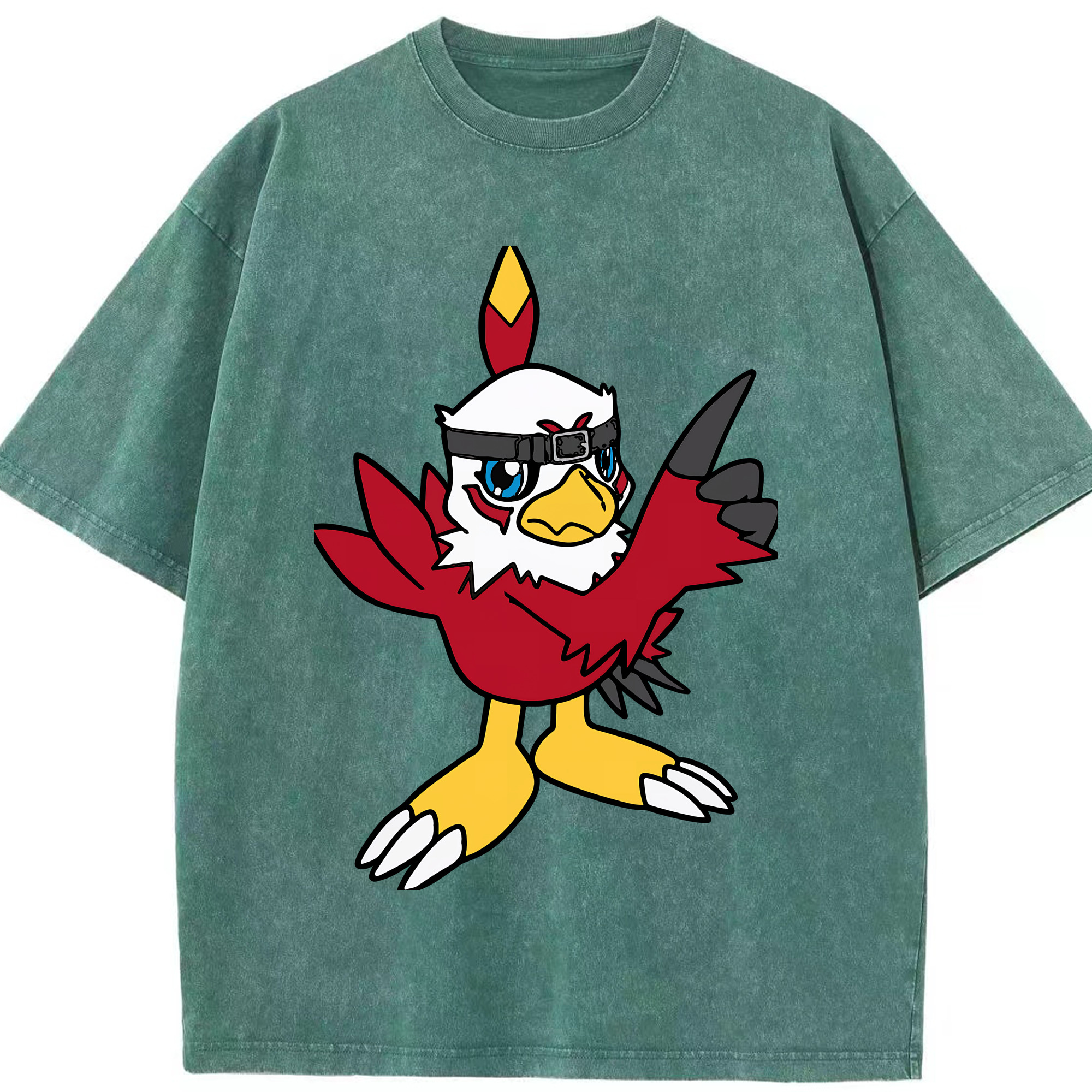 （画像用） Digimon デジタルモンスター/デジモン 綿100% ヴィンテージ風 半袖Tシャツ（フロントプリント）